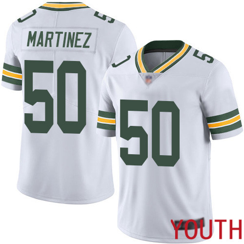 Green Bay Packers Limited White Youth #50 Martinez Blake Road Jersey Nike NFL Vapor Untouchable